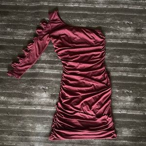 Sparkly red skin-tight dress from City Triangles, Size Medium